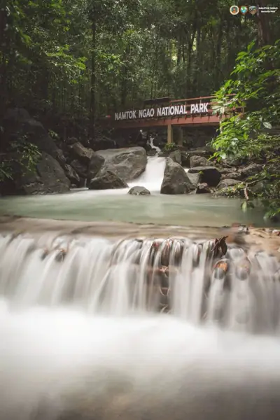 ลานกางเต็นท์บ่อน้ำแร่ร้อนพรรั้ง อุทยานแห่งชาติน้ำตกหงาว รูปที่ 8