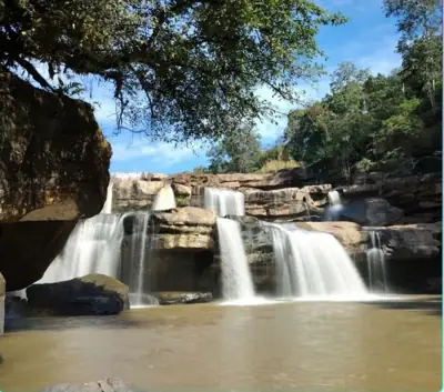 ลานกางเต็นท์สะพานเชือก ที่ทำการอุทยานแห่งชาติทุ่งแสลงหลวง รูปที่ 2